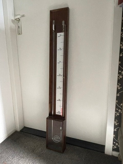 Nr.229: Vintage contra barometer, Huygens barometer., Audio, Tv en Foto, Ophalen, Gebruikt, Barometer