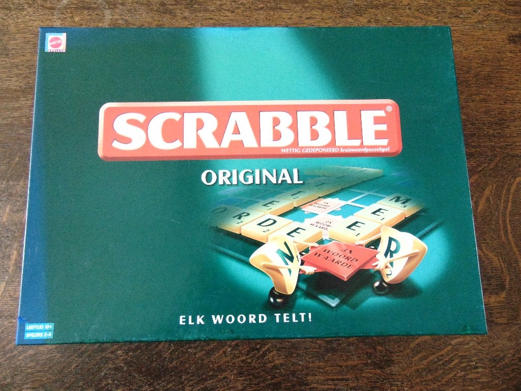 Scrabble Spel van Mattel, Een of twee spelers, Ophalen of Verzenden, Gebruikt, Mattel