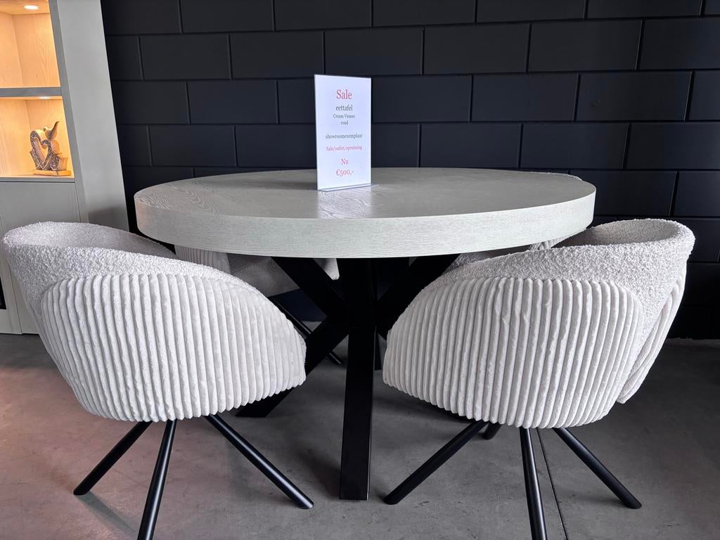 Set van 4 comfortabele eetkamerstoelen draaibaar), Huis en Inrichting, Stoelen, Ophalen, Gebruikt