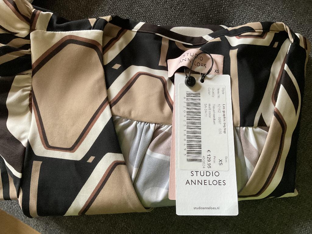 Studio anneloes Top mt.xs nieuw, Nieuw, Ophalen of Verzenden, Zonder mouw, Maat 34 (XS) of kleiner