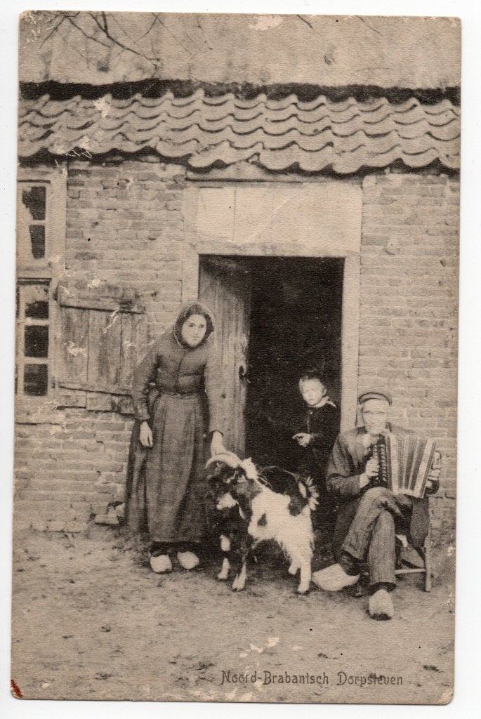 ansichtkaart Noord Brabants Dorpsleven, Verzamelen, Ophalen of Verzenden, Voor 1920, Gelopen, Noord-Brabant