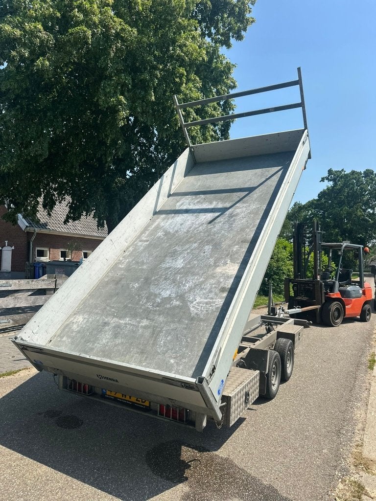 Henra driezijdige elektrische kipper tandemasser !!!, Auto diversen, Aanhangers en Bagagewagens, Ophalen of Verzenden, Zo goed als nieuw