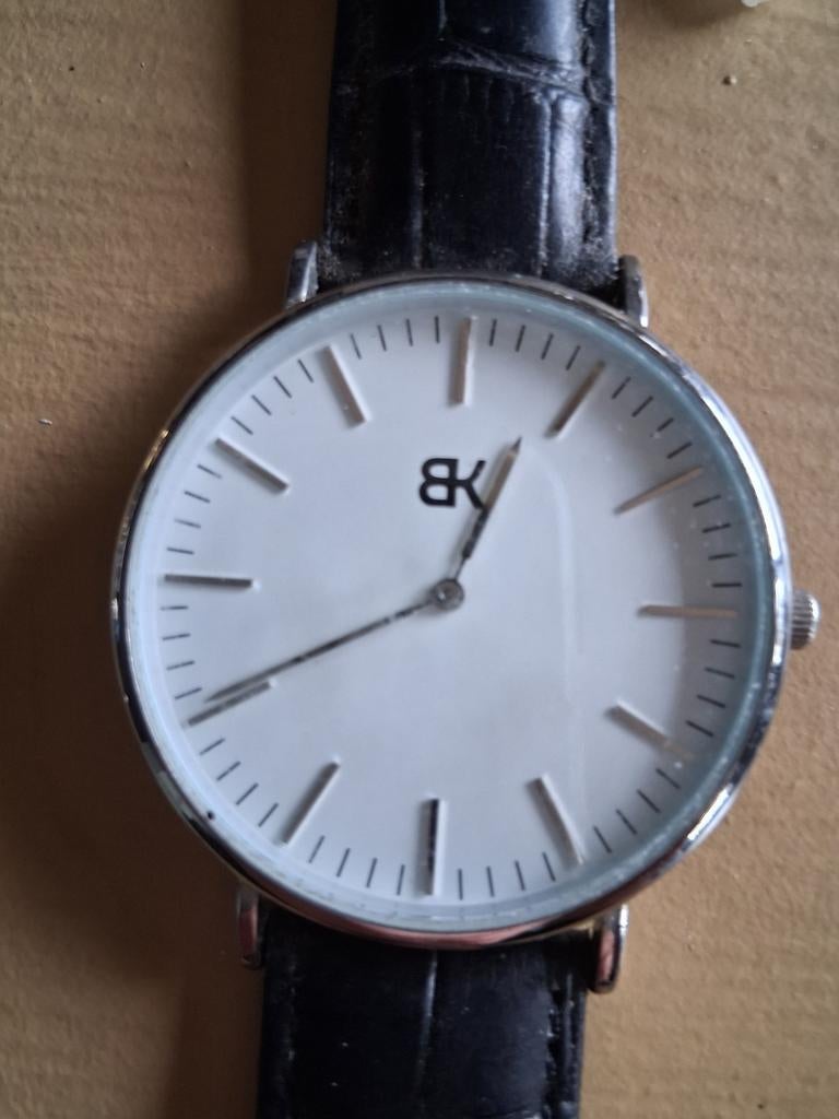 Nieuw BK horloge met zwart bandje, Ophalen of Verzenden, Nieuw, Overige merken