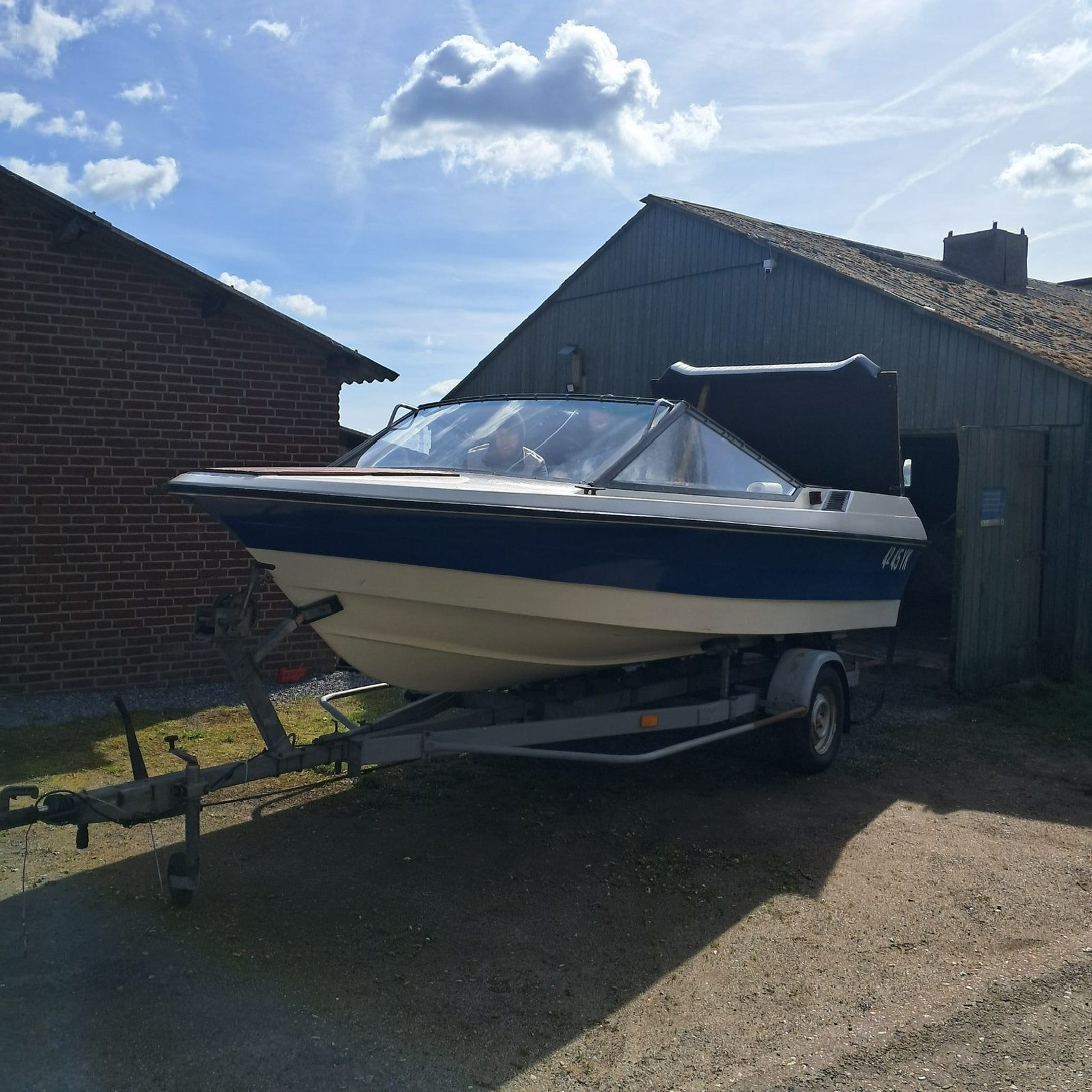 Draco speedboot Mercruiser 485 (185 pk) + trailer -opknapper, Ophalen, Overige merken, Gebruikt, Binnenboordmotor