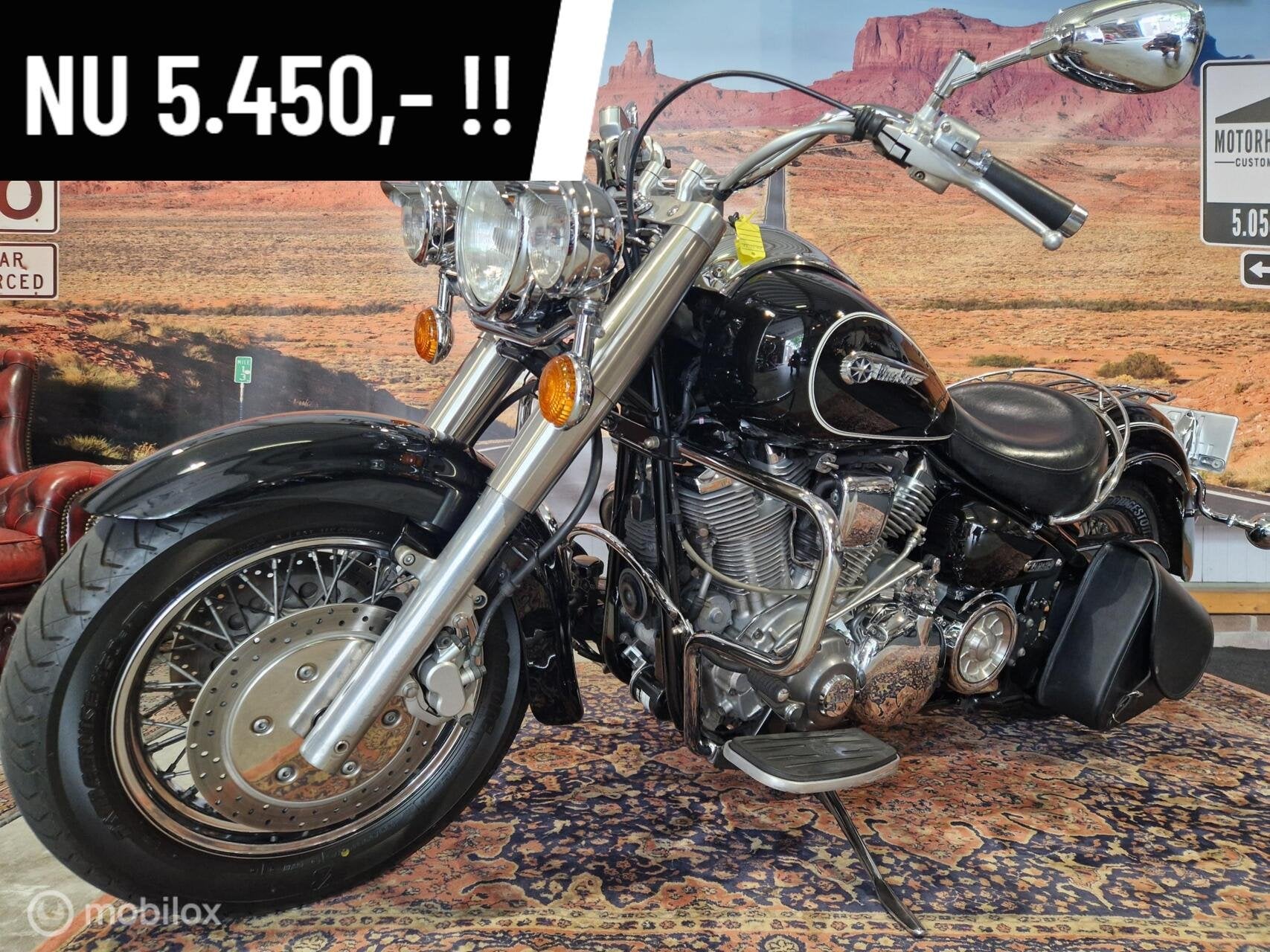 BLACKBEAUTY! Yamaha XV1600 Wildstar xv 1600 Plaatje!, Bedrijf, Meer dan 35 kW, Schiphol rijk, 1602 cc