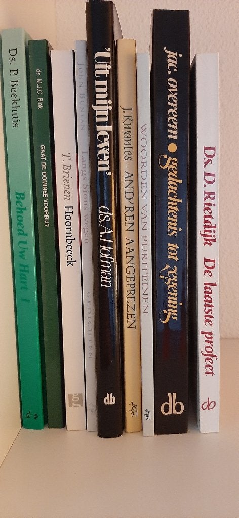 11 Theologische boeken van €1,00 - €2,00, Ophalen of Verzenden, Gelezen, Christendom | Protestants