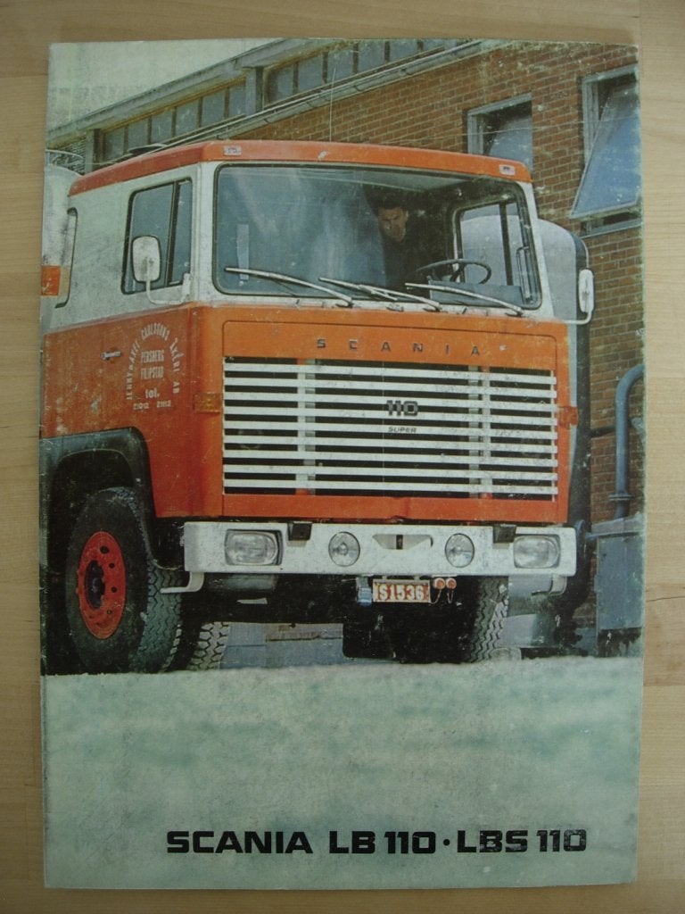 Scania 110 Brochure 1970 – LB110 LBS110 Front, Ophalen of Verzenden, Zo goed als nieuw, Overige merken, Scania