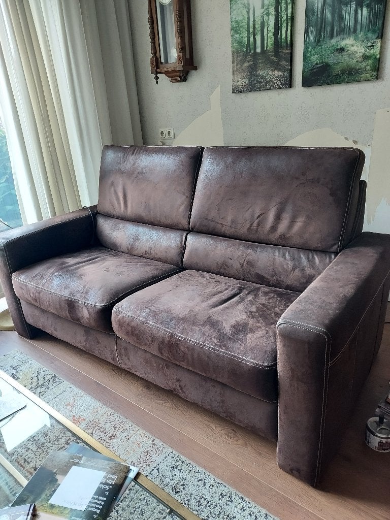 2 half Zits bank te koop, Ophalen, Zo goed als nieuw, 75 tot 100 cm, Rechte bank