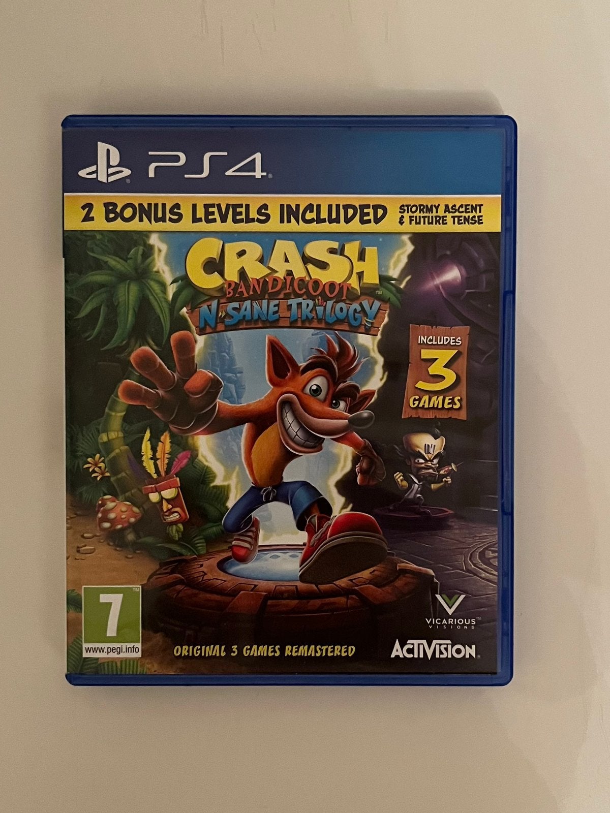 Crash bandicoot Trilogy nsane ps4, Spelcomputers en Games, Avontuur en Actie, 1 speler, Ophalen of Verzenden, Zo goed als nieuw