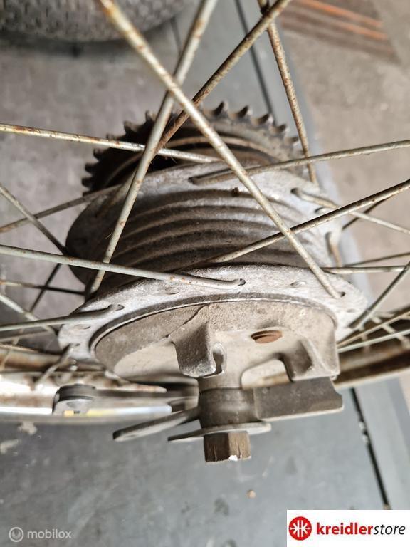 Kreidler Wielen set met 120 mm Leleu naven compleet, Gebruikt, Kreidler, Ophalen of Verzenden, Kreidler