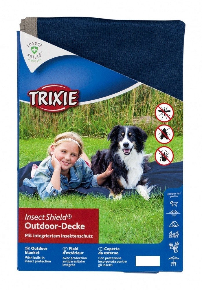 Insect Shield Outdoor deken TRIXIE 150x100 cm Blauw -35%!!!, Ophalen of Verzenden, Nieuw, Polyester