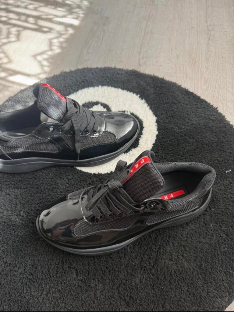 Prada cups maat 43, Verzenden, Nieuw, Zwart, Sneakers of Gympen