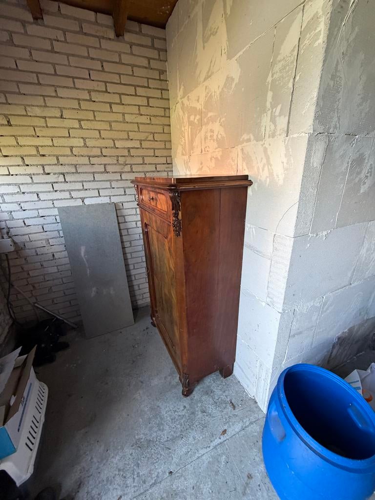 Antieke mahonie meidenkast, Antiek en Kunst, Ophalen