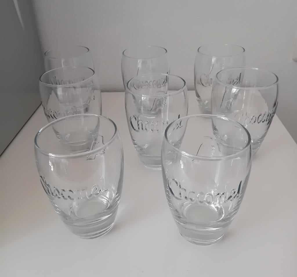 Chocomel glazen Nutricia, Huis en Inrichting, Keuken | Servies, Zo goed als nieuw, Glas of Glazen, Glas, Ophalen