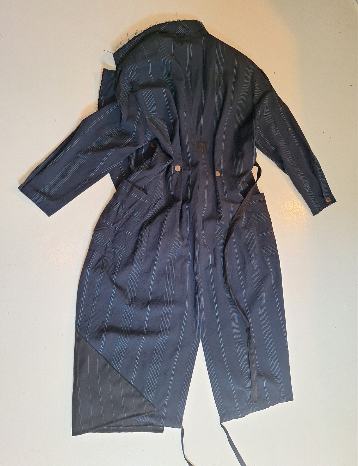 vintage marina yee jas jurk bewerkt met dries van noten wol, Kleding | Dames, Maat 38/40 (M), Blauw, Ophalen of Verzenden, Gedragen