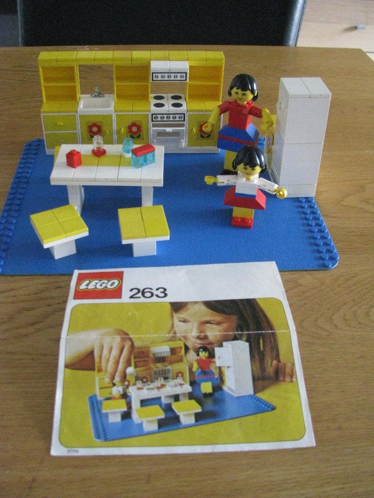 Lego set 263 met beschrijving. Keuken. [ vintage ], Gebruikt, Overige thema's, Lego, Overige typen
