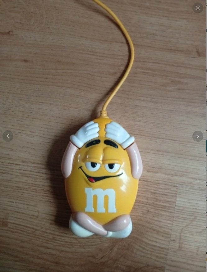 M&M's computer muis geel, Ophalen of Verzenden, Zo goed als nieuw, Gebruiksvoorwerp