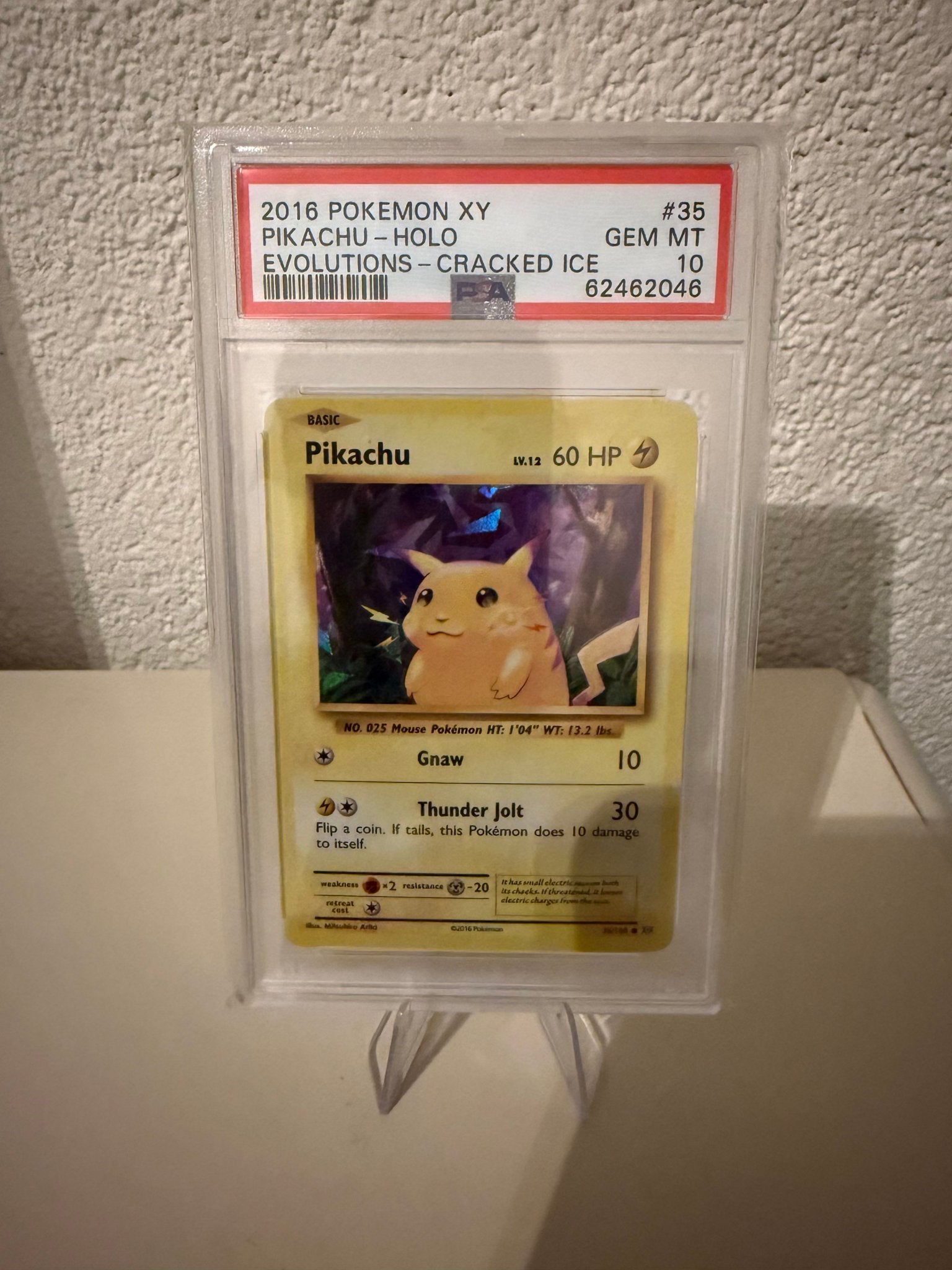 Pokemon Pikachu | PSA 10 | 35/108 | 62462046, Ophalen of Verzenden, Zo goed als nieuw, Losse kaart