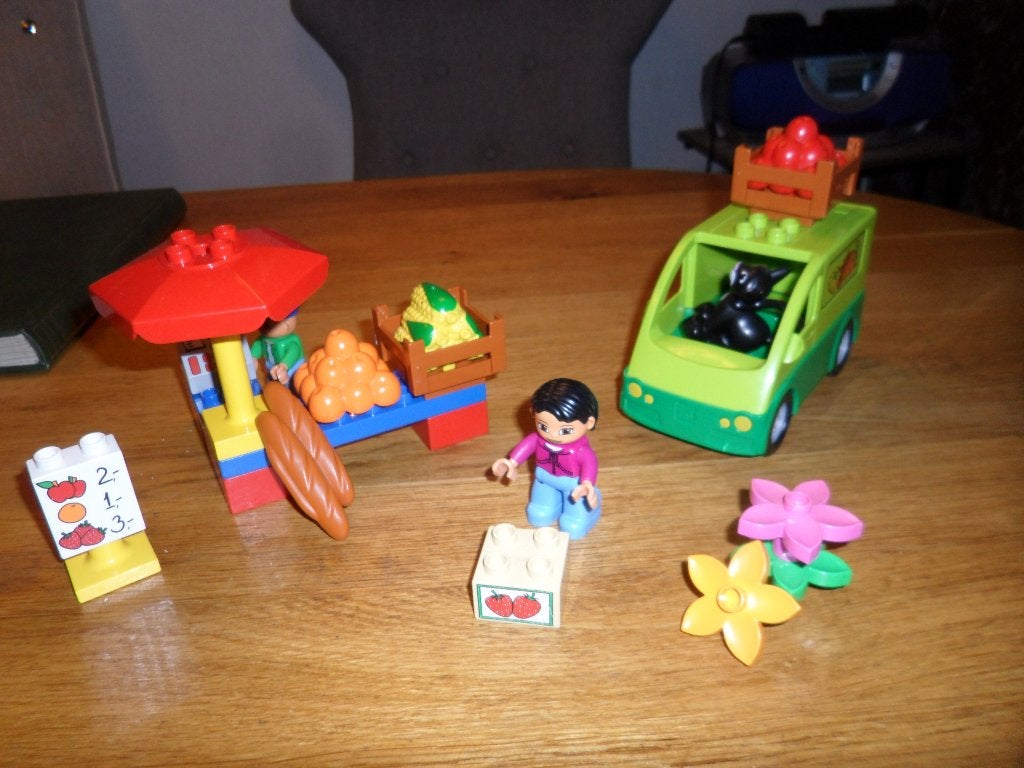 Set 5683-1 Marktplein, Ophalen, Zo goed als nieuw, Compleet, Duplo