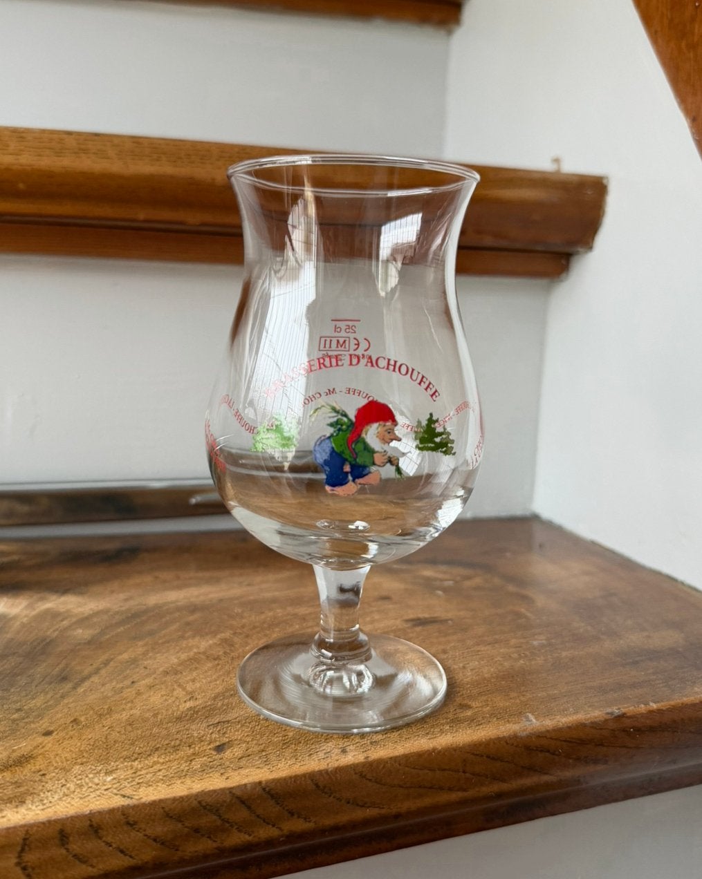 La Chouffe bierglas 0,25L, Ophalen of Verzenden, Zo goed als nieuw, Glas of Glazen, Overige merken