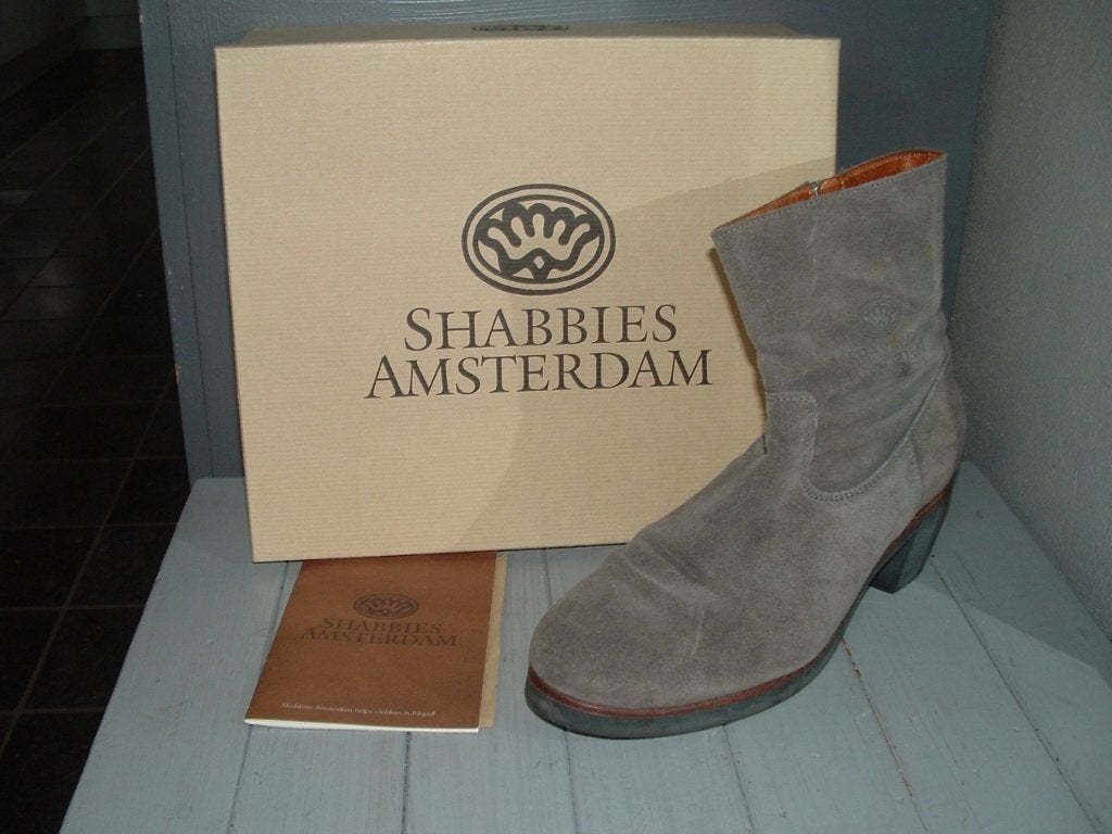 Shabbies Amsterdam Fred de la Bretoniere suède laars maat 39, Hoge laarzen, Ophalen of Verzenden, Zo goed als nieuw, Bruin