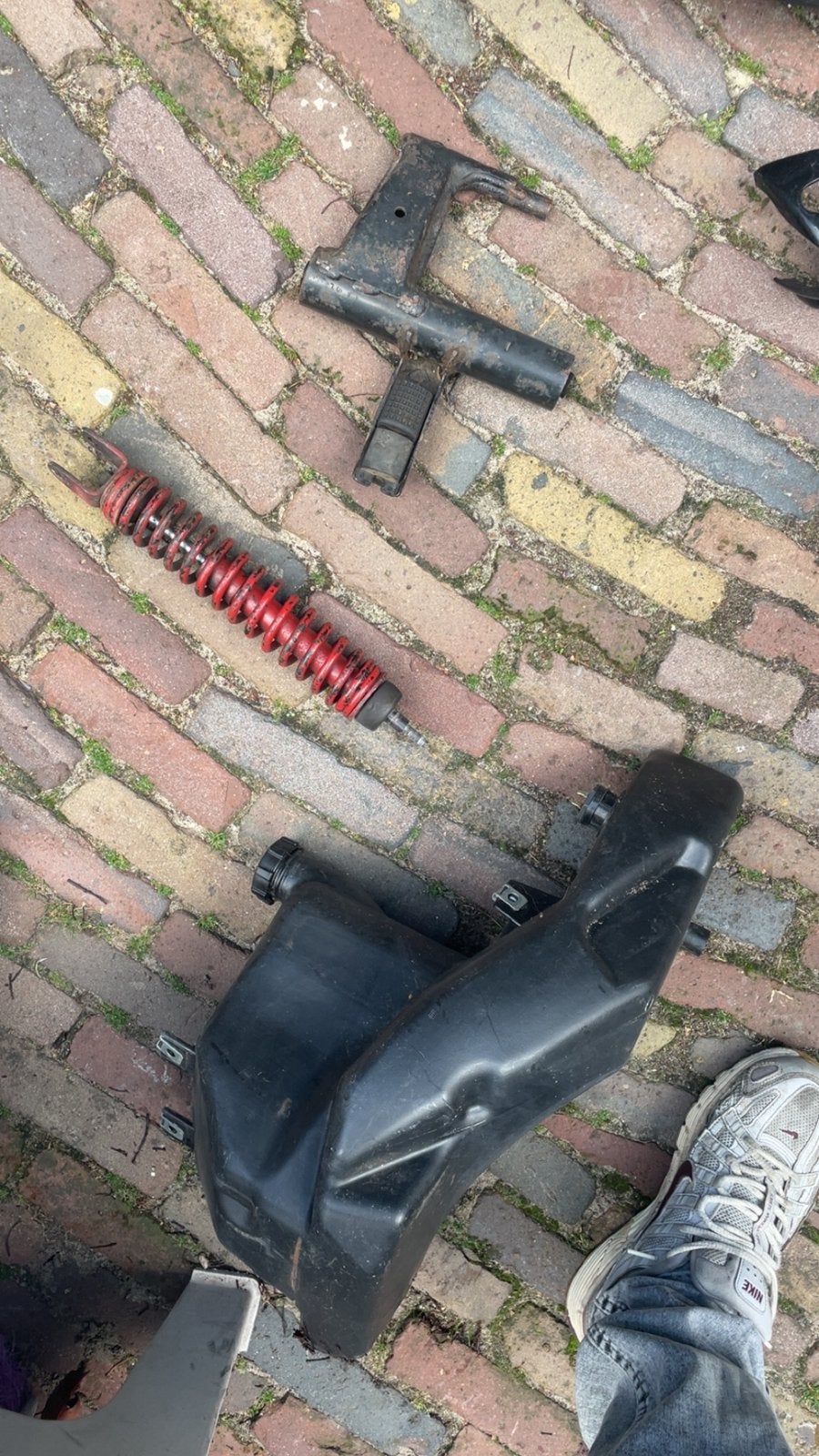 Zip tank, achterveer, subframe runner 50, Fietsen en Brommers, Brommeronderdelen | Scooters, Ophalen, Tank, Piaggio
