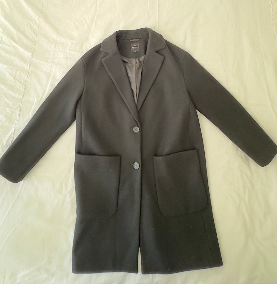 Clockhouse Zwarte Jas Maat 40, Kleding | Dames, Jassen | Winter, Maat 38/40 (M), Zwart, Ophalen of Verzenden, Zo goed als nieuw