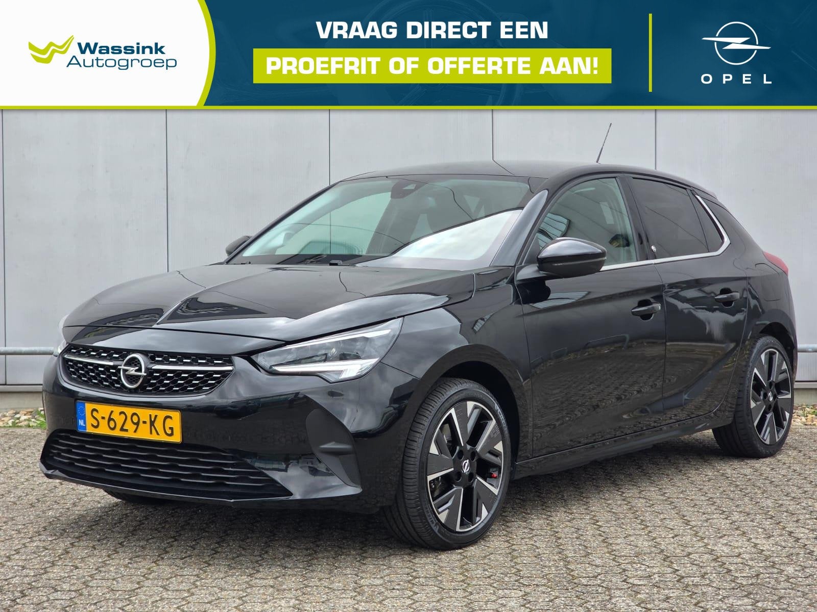 Opel Corsa-e Level 3 50 kWh, Auto's, Opel, Zwart, Origineel Nederlands, Blauw, 315 min
