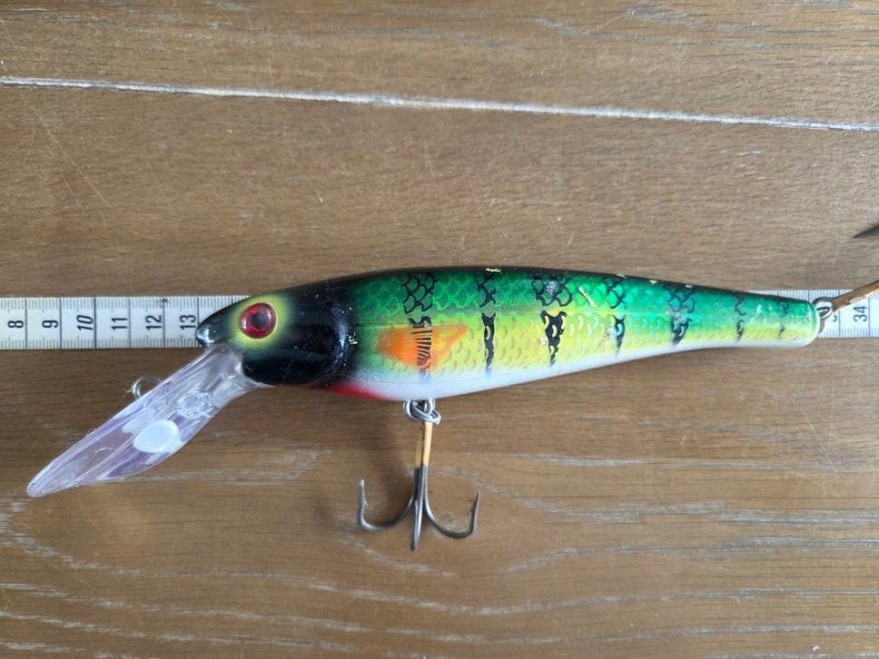 Musky Mania 9inch Holoform Perch 
Plug is g, Ophalen of Verzenden, Gebruikt, Overige typen