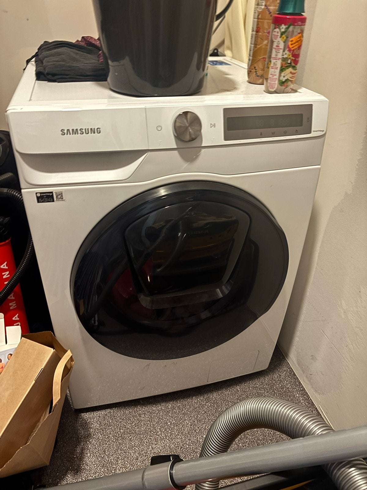 Samsung ADD WASH Wasmachine Droger Combi, 8 tot 10 kg, Ophalen, Zo goed als nieuw