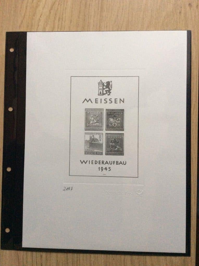 Duitsland Zwartzdrucke Blok Wiederaubau 1945, Postzegels en Munten, Ophalen of Verzenden, Overige typen