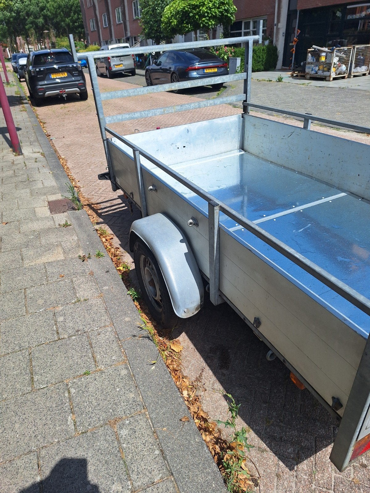Anssems aanhangwagen 130x250 enkelas niet geremd, Ophalen