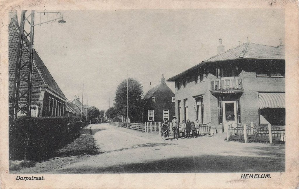 703-024-037 Dorpstraat Hemelum, Verzamelen, Verzenden, Voor 1920, Friesland