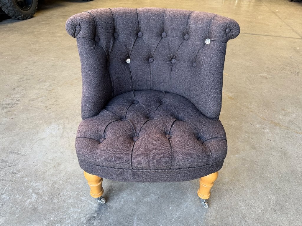 Zeldzame Originele Rivièra Maison Fauteuil Gecapitonneerd RM, Overige materialen, 75 tot 100 cm, Ophalen of Verzenden, Zo goed als nieuw