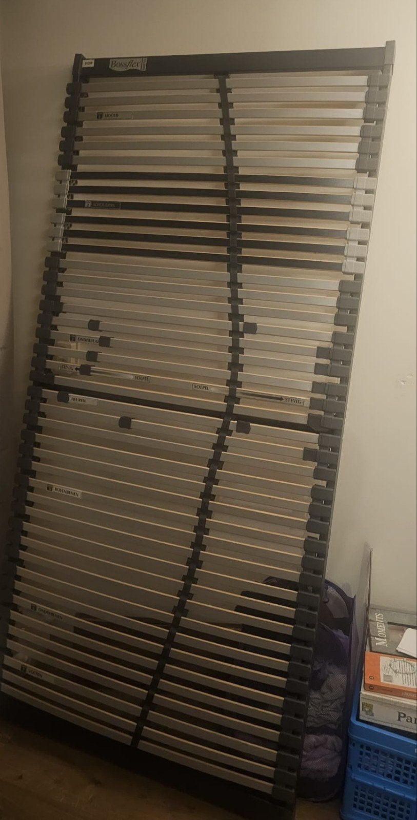 Bossflex 600VL lattenbodem 90x200 cm, Huis en Inrichting, Ophalen, 90 cm, Eenpersoons, Zo goed als nieuw