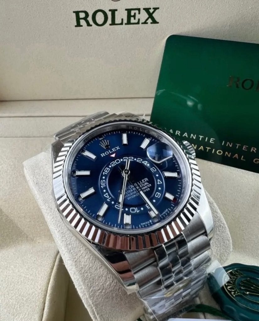 Rolex Skydweller, Sieraden, Tassen en Uiterlijk, Ophalen of Verzenden, Nieuw, Blauw, IOS