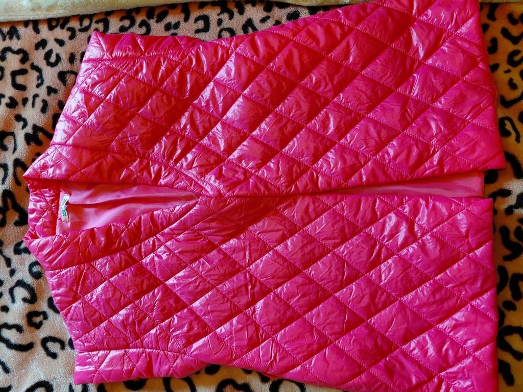 Roze gewatteerd gilet maat L - Made in Italy, Maat 42/44 (L), Ophalen of Verzenden, Roze, Onbekend