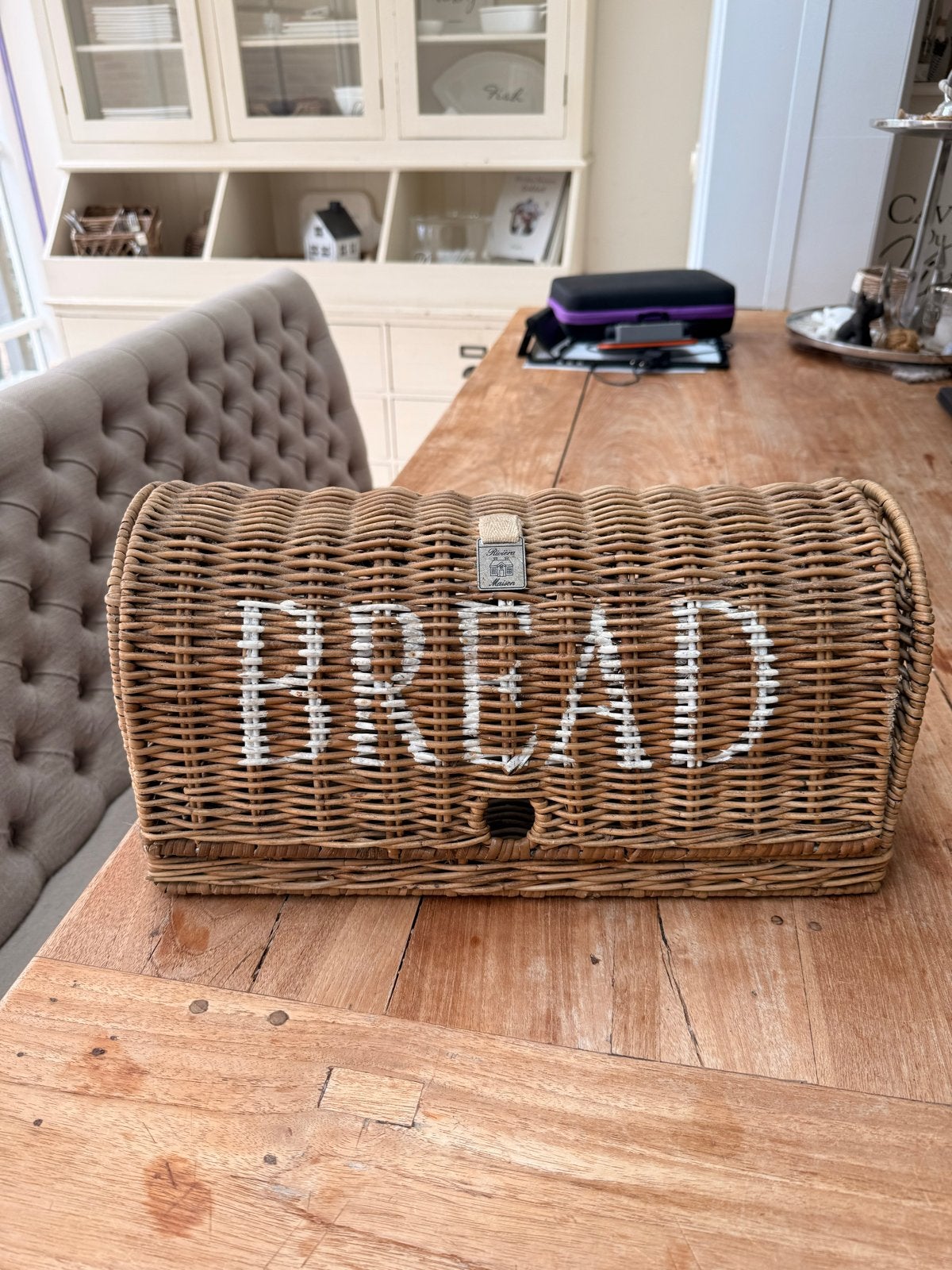 Rivièra Maison Rattan Broodmand, Gebruikt, Ophalen of Verzenden, Landelijk, Natuurlijk materiaal