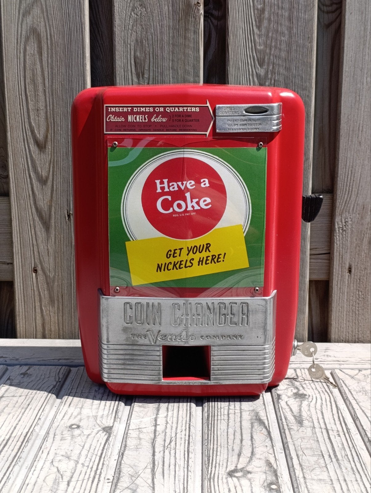 Zeldzame 1947 Coca-Cola Vendo muntwisselaar - Nette staat, Verzamelen, Ophalen of Verzenden, Gebruikt
