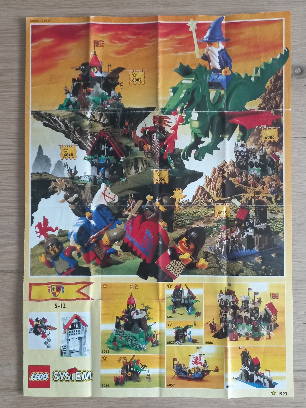 vintage mini-catalogus nr. 110083-EU van LEGO / Legoland uit, Gebruikt, Lego, Overige typen, Ophalen of Verzenden