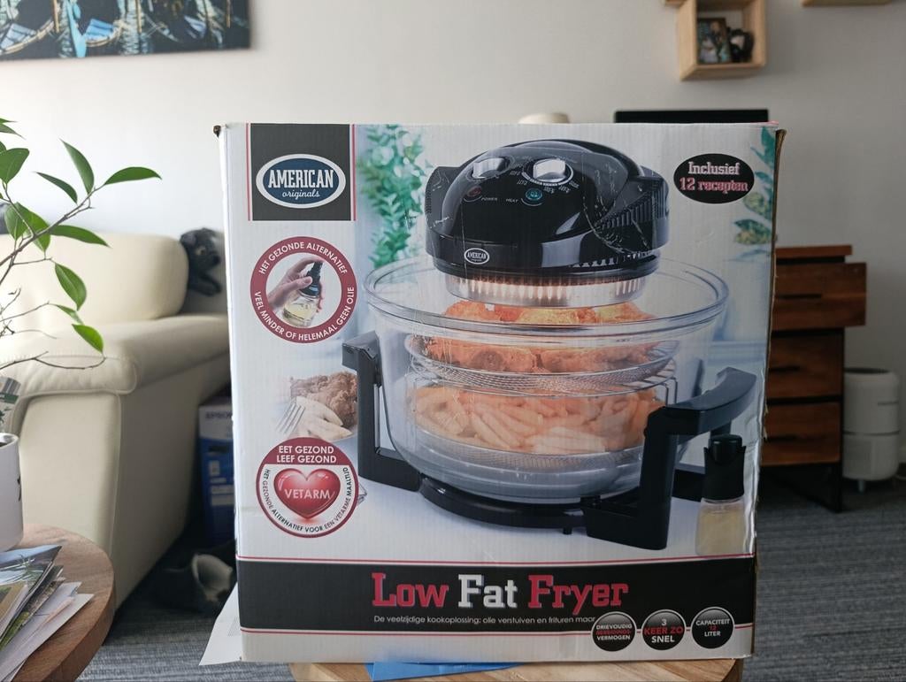 Airfryer American Originals Low Fat Fryer  12L Nieuw in doos, Ophalen of Verzenden, Nieuw