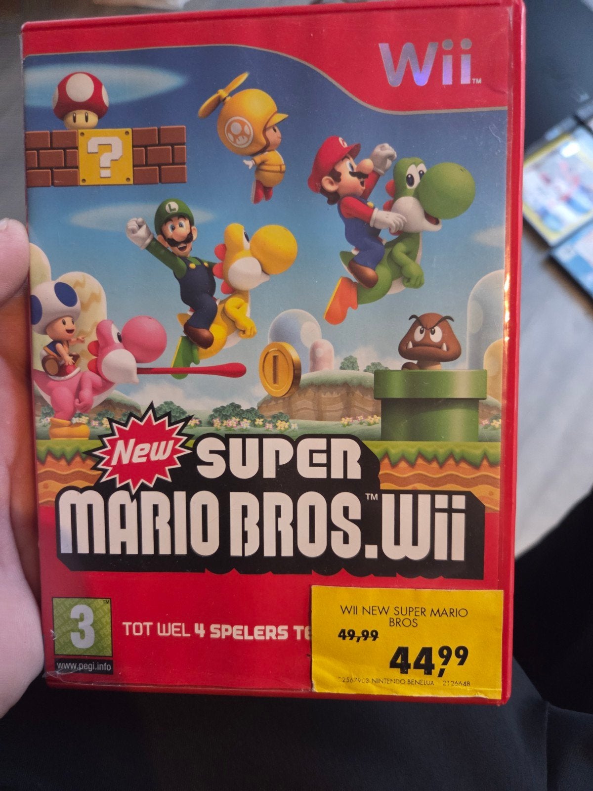 New Super Mario Bros. Wii & Wii Sports (2 games), Gebruikt, Eén computer, Ophalen of Verzenden, Platform