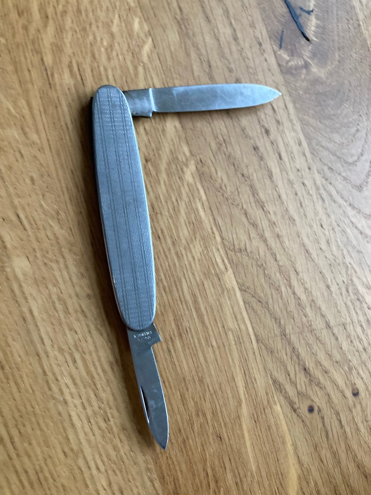 Vintage Inox Solingen Germany Zakmes met Twee Bladen, Ophalen of Verzenden