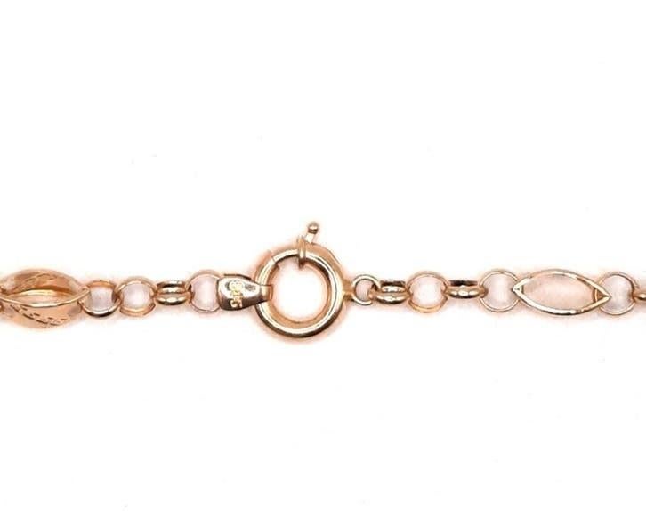 Gouden fantasie ketting 14kt, Www.bredajuwelier.nl, Nieuw, Ophalen of Verzenden, Www.bredajuwelier.nl