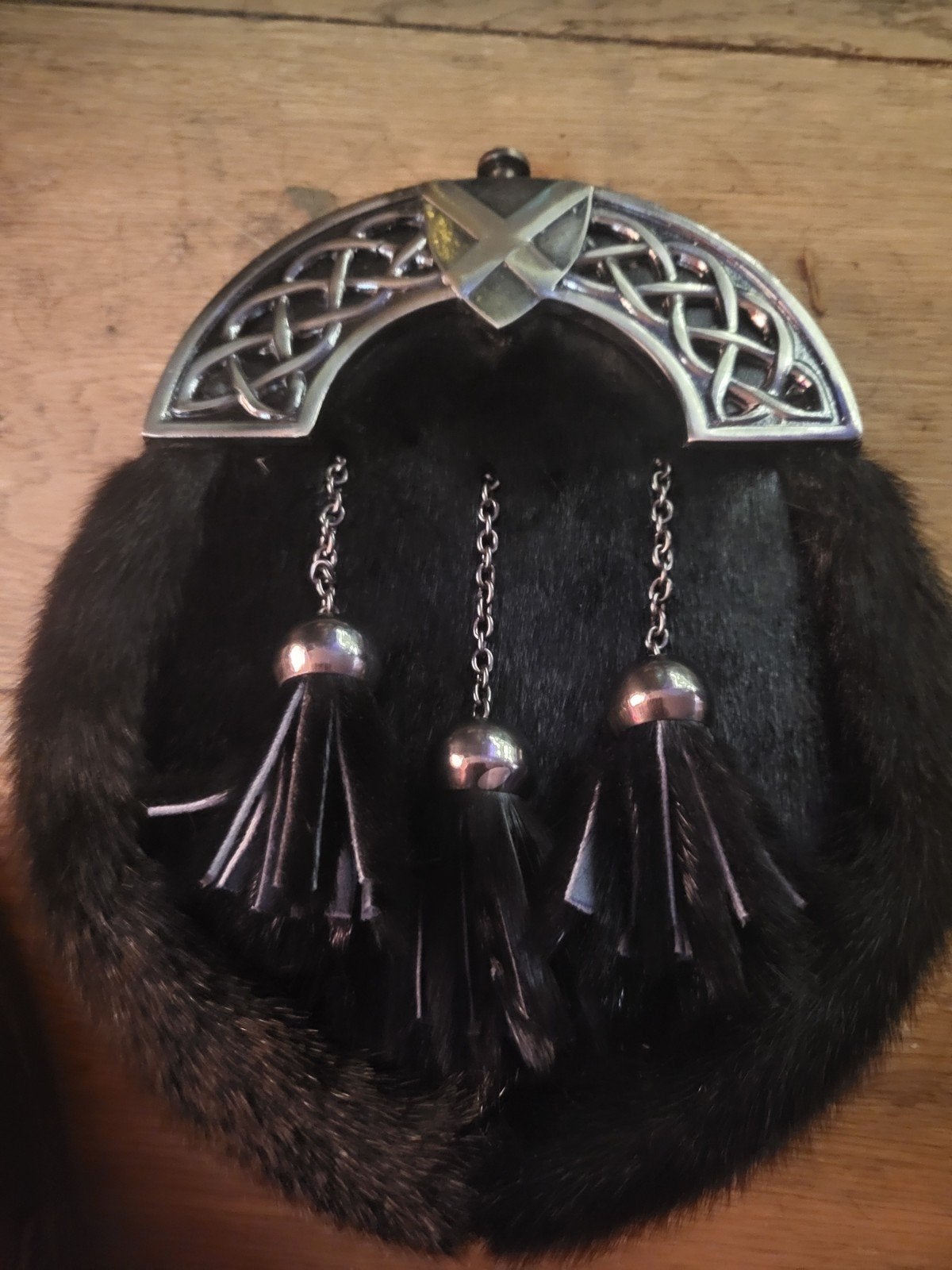 Een echte Schotse sporran , portemonnee en Sgian-dubh Nieuw, Ophalen of Verzenden, Overige materialen