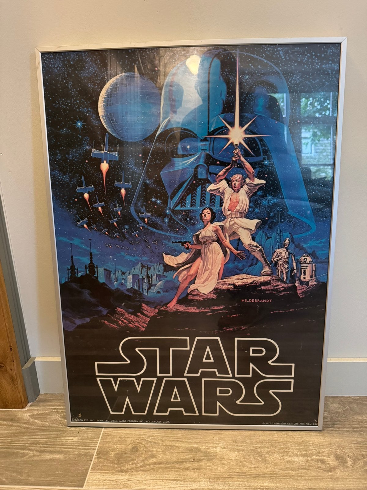 Star Wars ‘Style B’ poster uit 1977, Ophalen of Verzenden, Zo goed als nieuw, Boek of Poster