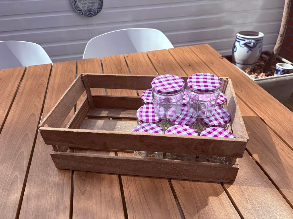Jampotten Bon Maman 37 stuks, Ophalen of Verzenden, Zo goed als nieuw, Overige materialen, Pot, Bus of Blik