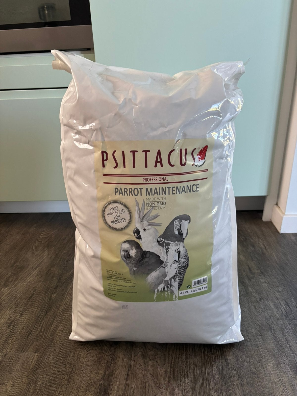 Psittacus papegaaien onderhoudsvoer circa 15 kg, Ophalen, Vogel