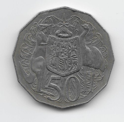 Australië 50 cents 1971 KM# 68, Verzenden, Losse munt