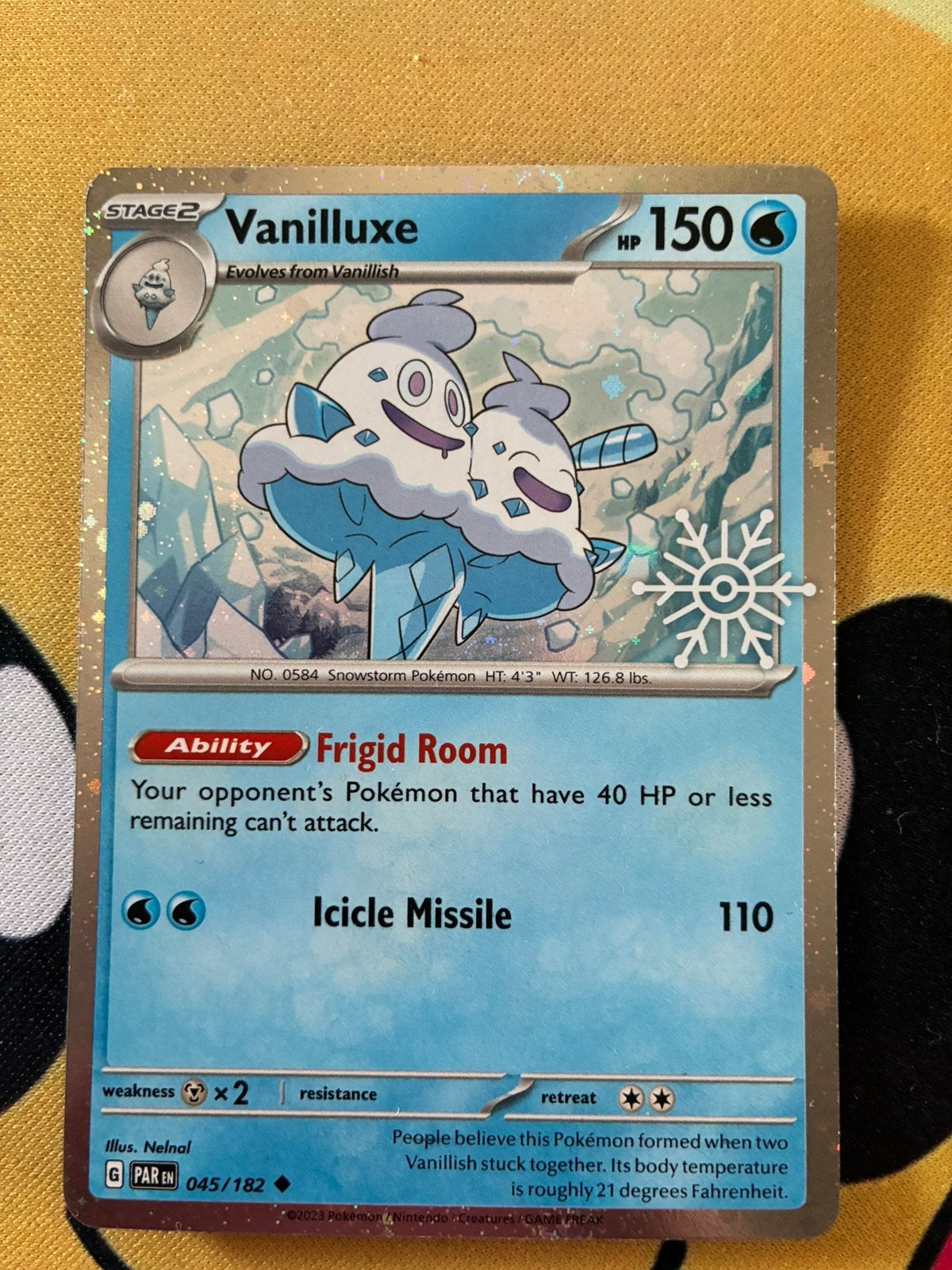 Vanilluxe 045/182 – Paradox Rift – Holiday – Cosmos Holo, Ophalen of Verzenden, Zo goed als nieuw